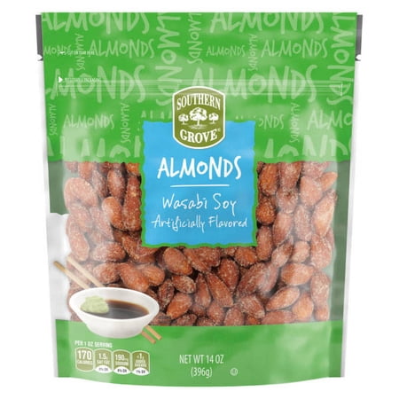 Southern Grove Wasabi Soy Flavored Almonds, 14 oz - Pack of 2