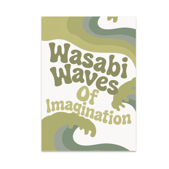Wasabi Waves Of Imagination - Creative Wall Art - 13x19 Poster Print