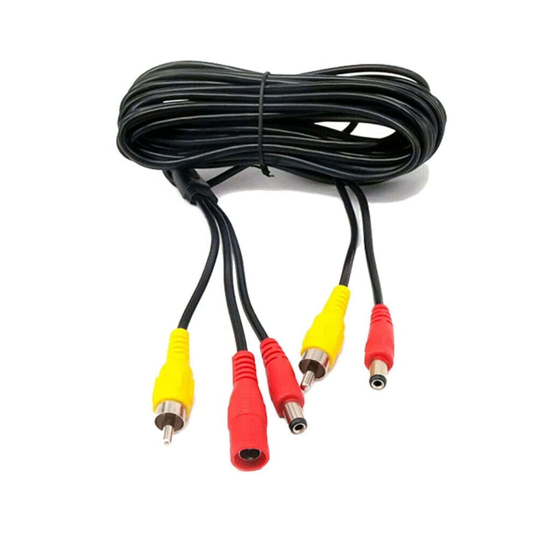 Wasachi 23FT Car Backup Camera RCA Video Extension Cable DC Power Cable ...