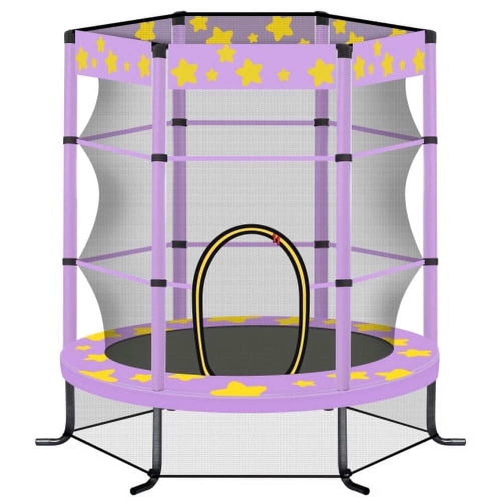 Gymax 4ft Kids Trampoline Fun Indoor Outdoor Play Jumper W Enclosure Net for Toddlers Walmart
