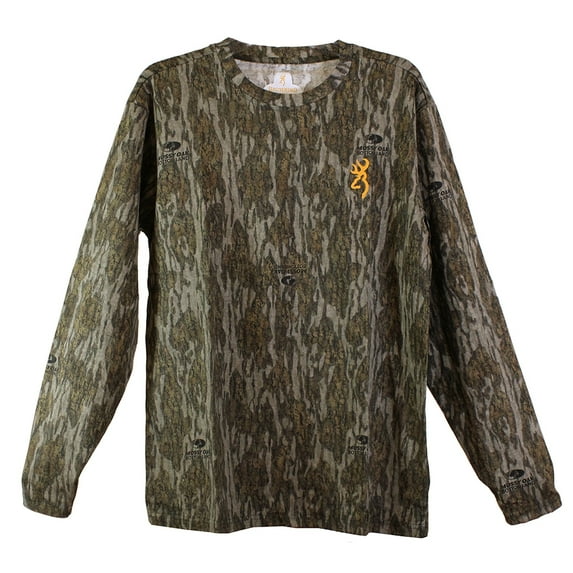 Wasatch-CB Long Sleeve T-Shirt Mossy Oak Original Bottomlands, Large