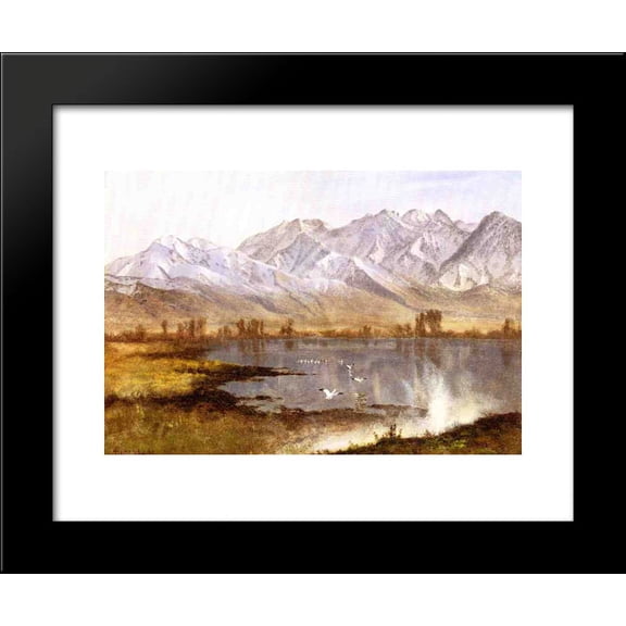 Wasatch Mountains, Utah 20x24 Framed Art Print by Bierstadt, Albert