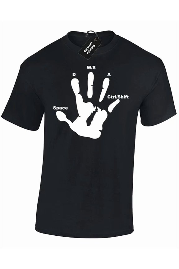 Wasd Gamer Pc Gaming Computer Gift Present Unisex S-5XL T-Shirt