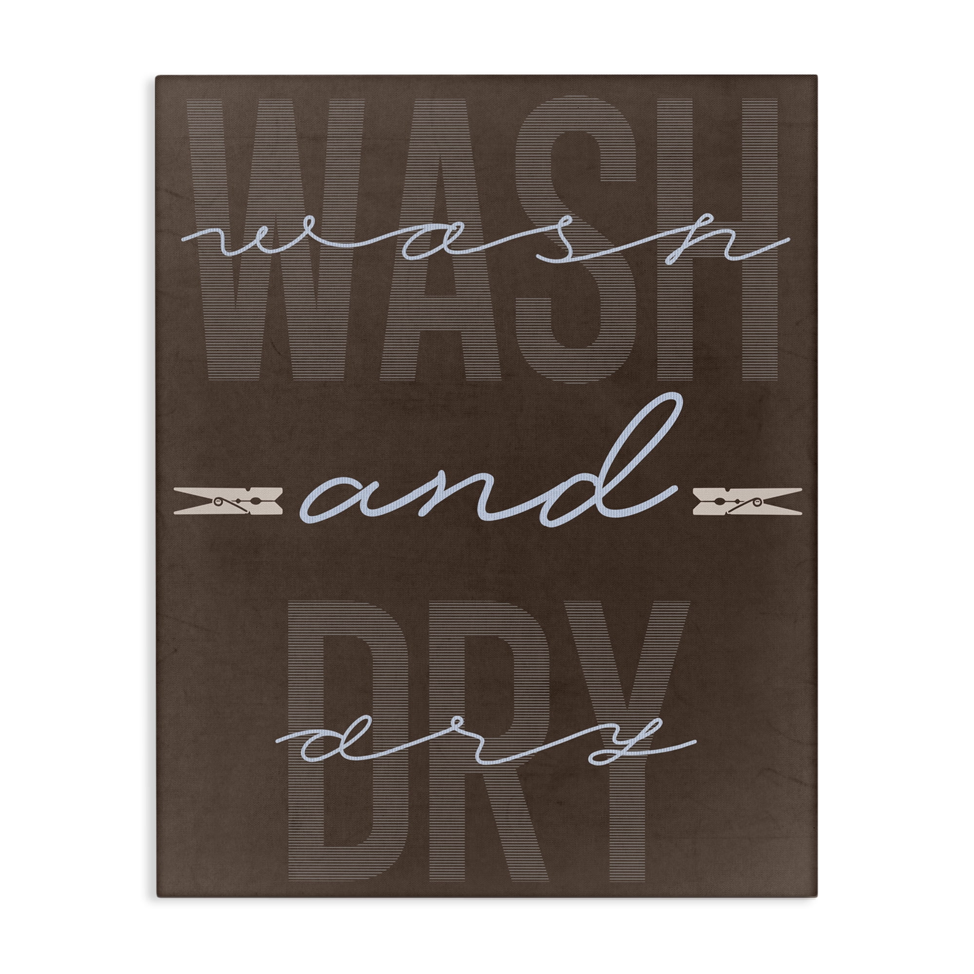 Wash And Dry Brown Canvas Wall Art, design by Marcus Prime