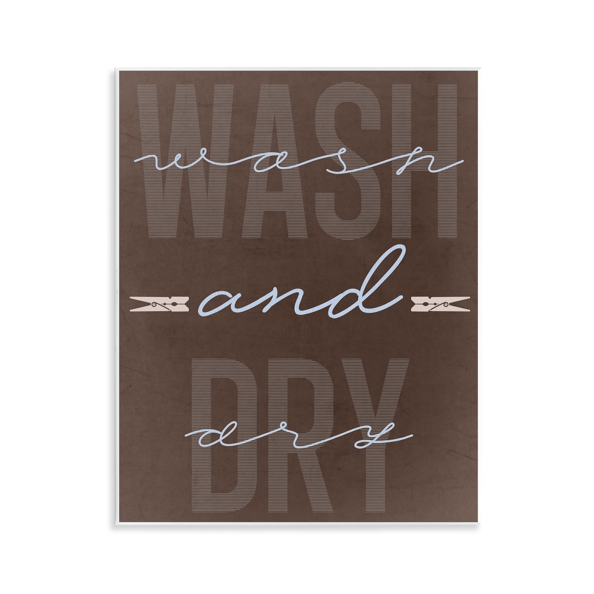 Wash And Dry Brown Wall Plaque Art, design by Marcus Prime