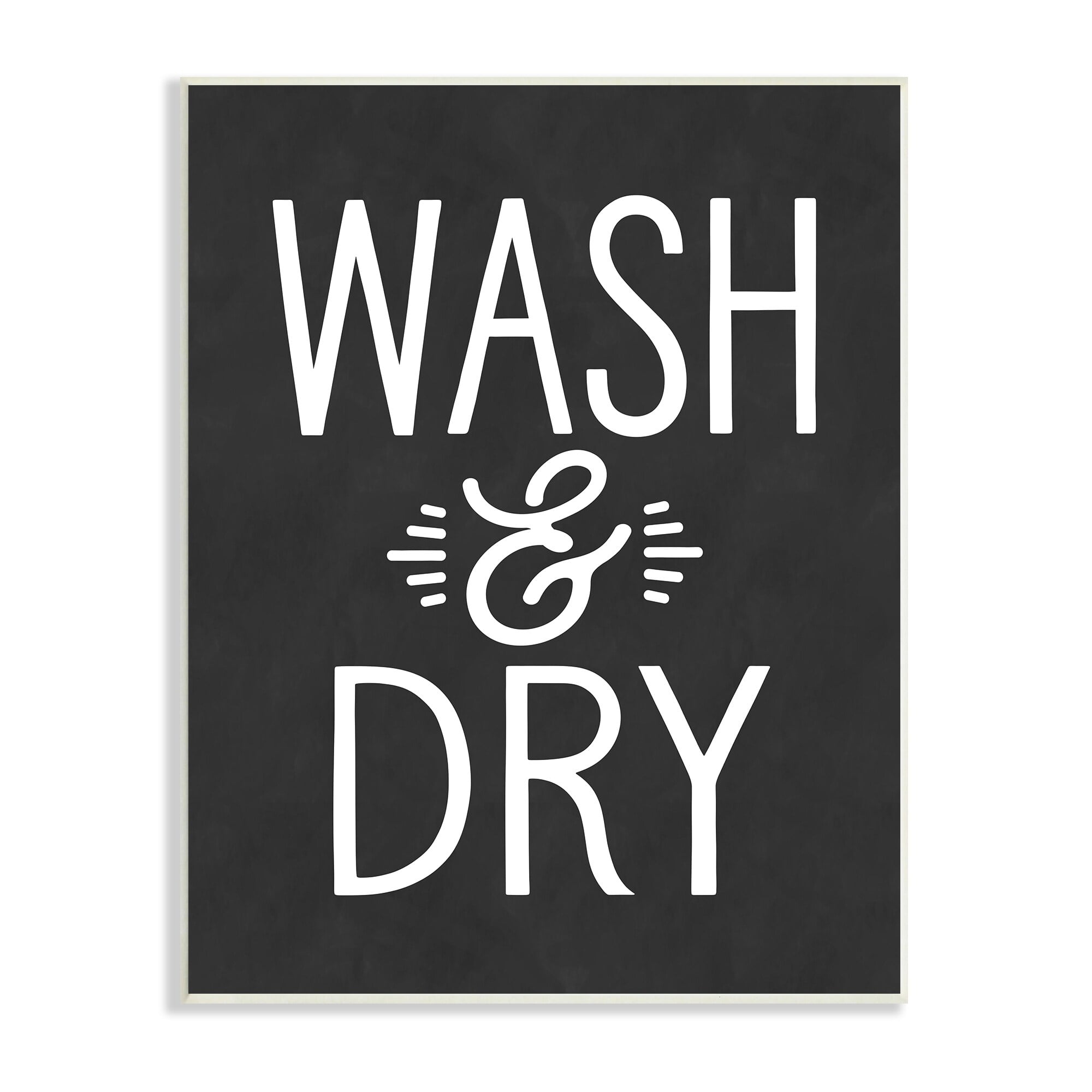 Wash And Dry Vintage Cleaning Phrase Kitchen Laundry Typography Graphic Art Unframed Art Print Wall Art