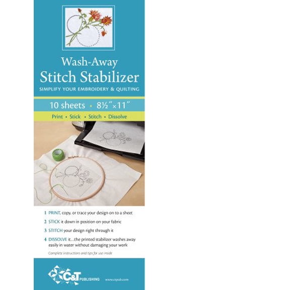 Wash-Away Stitch Stabilizer: Simplify Your Embroidery Quilting
