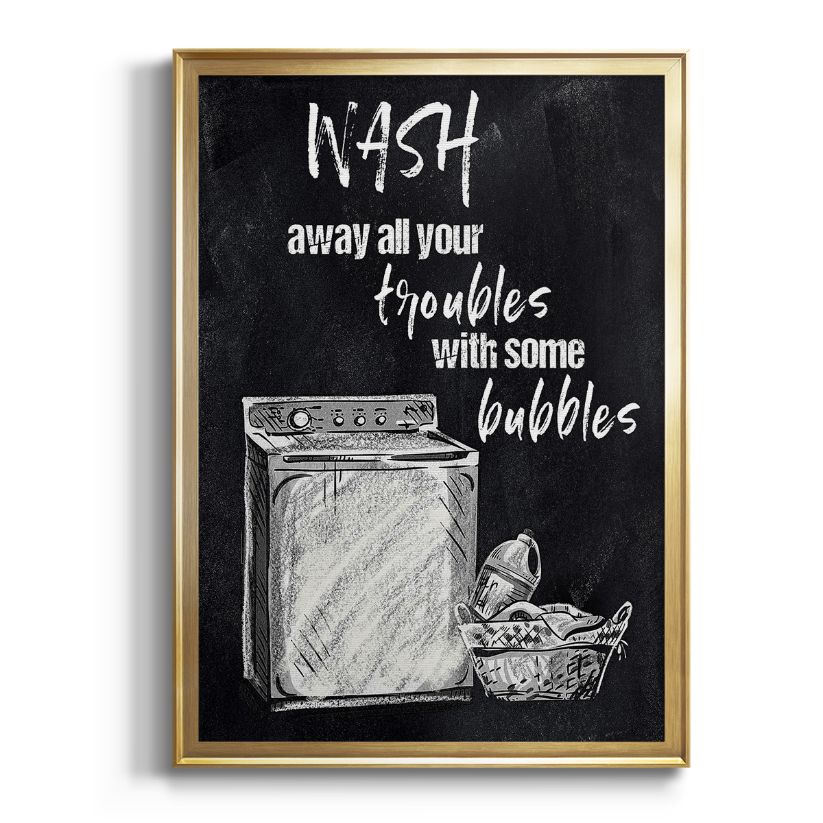 Wash Away Your Troubles Premium Framed Print - Ready to Hang