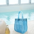 thumbnail image 1 of Wash Bag Tote, Mesh Storage Organizer, Minimalist Aesthetic, Portable Travel Storage, Beach Vacation, Gym Kit, Shower Gear, Travel Friendly, Polyester Mesh, Durable Construction, Poolside Use, 1 of 8