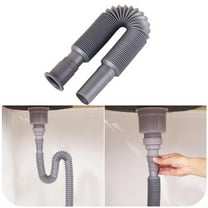 Wash Basin Drain Pipe, Install Diameter Plastic Flexible and Expandable Drain Pipe for Kitchen Bathroom , , 1 Pcs, 13.39~31.50 Inches