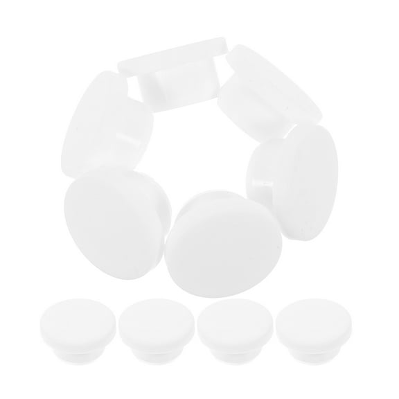 NIAIZEK White Plastic Round Bathroom Sink Overflow Drain Cover Prevents Water Overflow and Retention