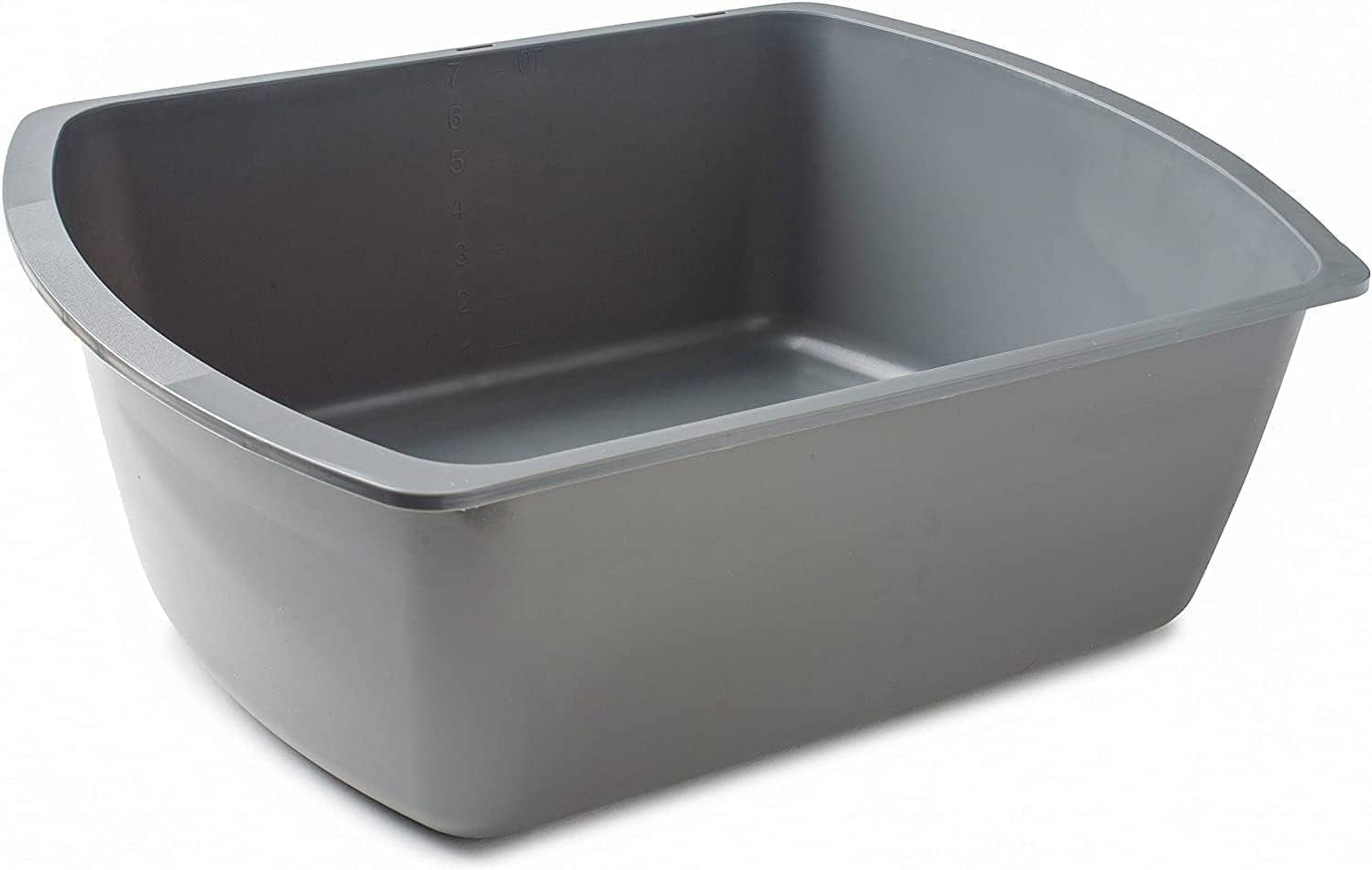 Wash Basins Rectangular Plastic Hospital Bedside Soaking Tub [1 Pack