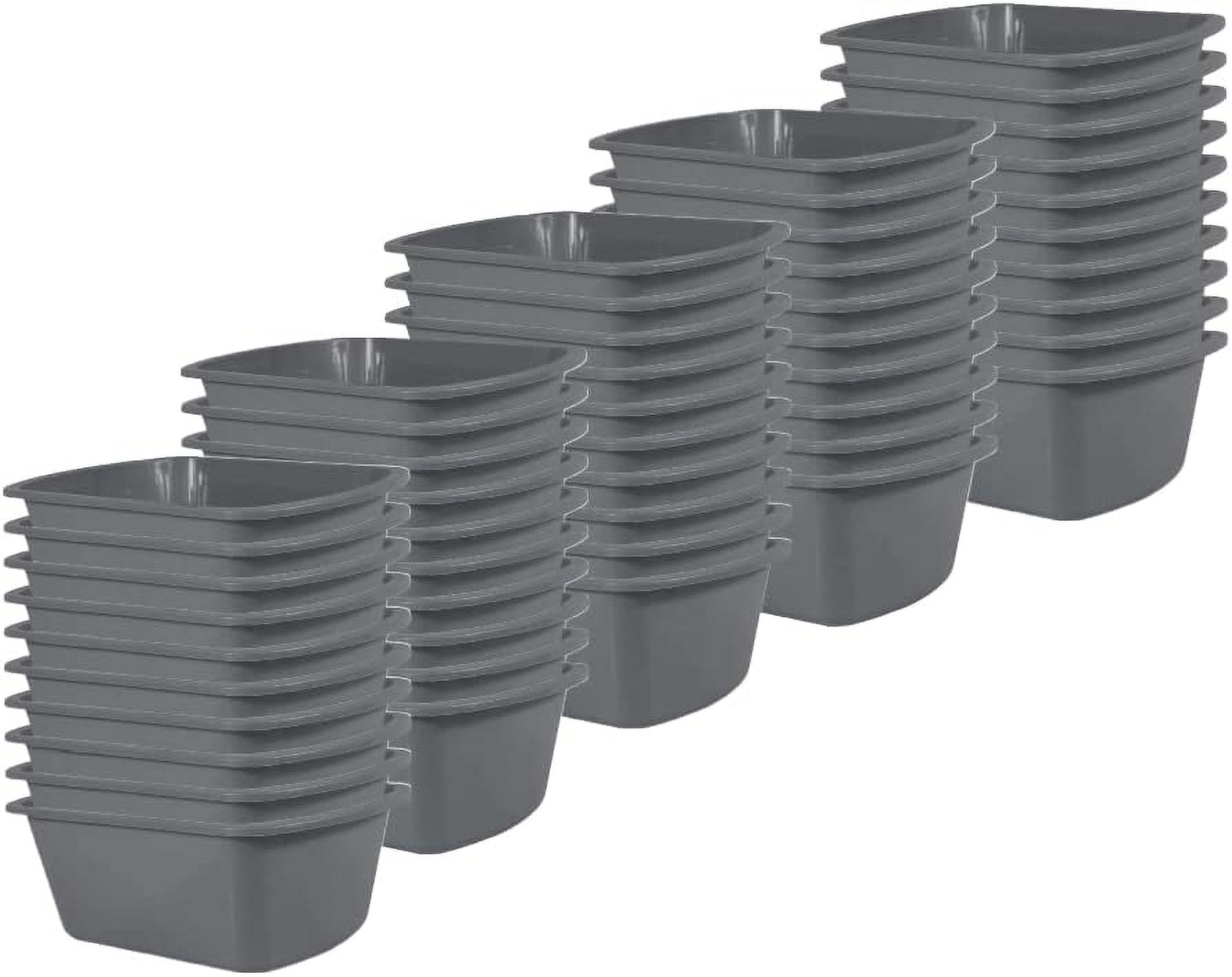 Wash Basins – Rectangular Plastic Hospital Bedside Soaking Tub [50 Pack ...