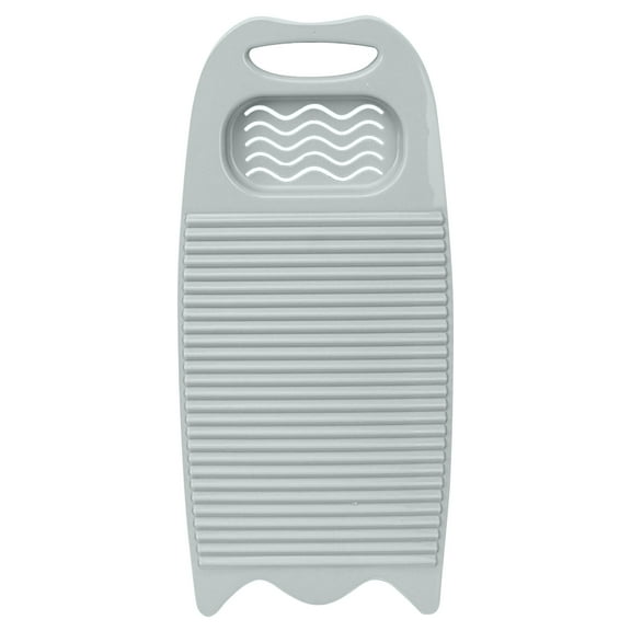 1 Pack Wash Board for Hand Washing Clothes,Non-Slip Thickened Plastic Laundry Board,Washing Boards with Soap Holder and Non-slip Base, Large Washboard for Laundry, Kitchen Sink(Grey)