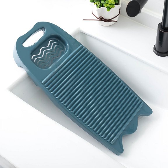 Wash Board Thickened Hand Wash Laundry Boards Dirty Clothes Washboard with Soap Holder Design for Underwear Lingerie Cleaning