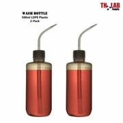 Wash Bottle 500ml LDPE Lab Flask Cleaning Spray Bottle 2-Pack or 6-Pack