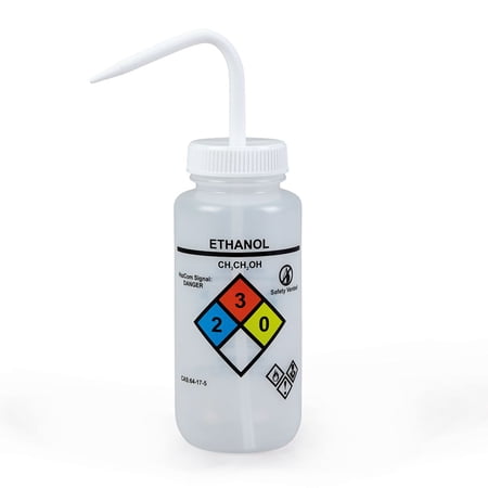 Wash Bottle, Widemouthed, For Ethanol, 500 Ml