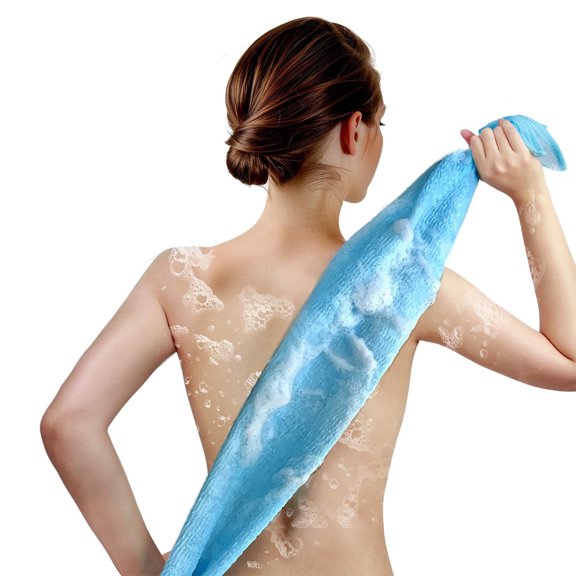 Wash Cloths, Quick-Dry Rayon Body Scrubber Towel, Travel-Friendly Exfoliator for Cleansing & Relaxation