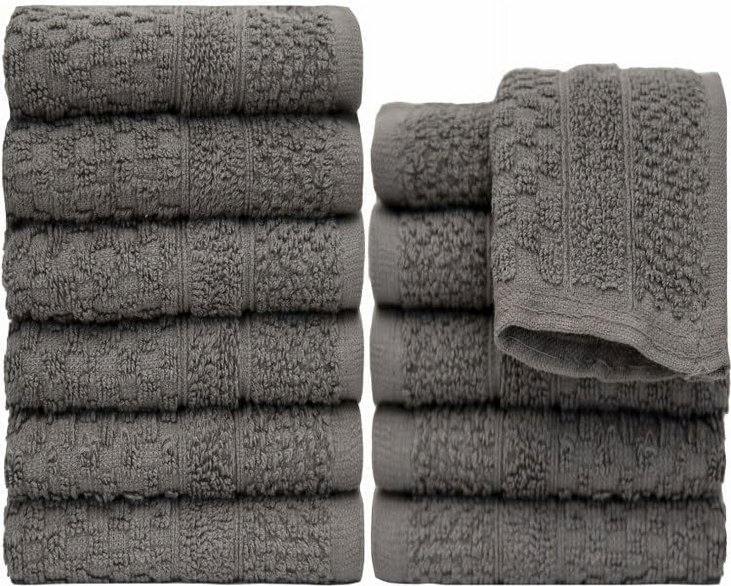 Wash Cloths Set - 12 Pack (12” X 12”) – 509 GSM- 100% Ring Spun Cotton ...
