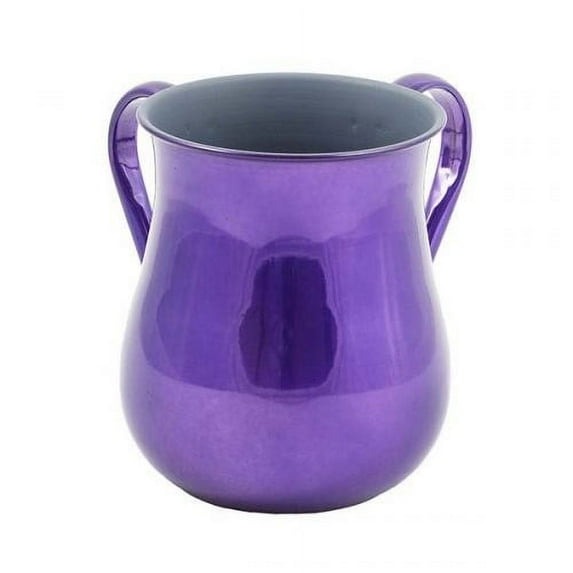 Wash Cup Purple Stainless Steel Large Designed by Yair Emanuel