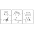 thumbnail image 1 of Wash Dry Fold, Set of 3 Poster Prints, Home Wall Hanging Décor, Minimalist Prints, 1 of 2