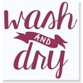 thumbnail image 1 of Wash Dry Laundry Wall Decals Vinyl Letters Stickers Home Décor, 23x23-Inch Berry, 1 of 5