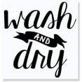 thumbnail image 1 of Wash Dry Laundry Wall Decals Vinyl Letters Stickers Home Décor, 23x23-Inch Black, 1 of 6