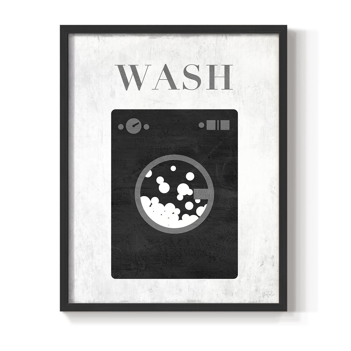 Wash Framed Print in Black Solid Wood 11 x 14 Framed Print