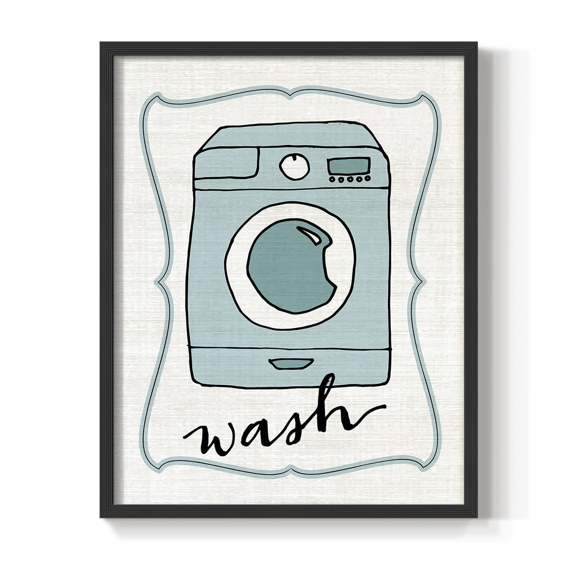 Wash Framed Print in Black Solid Wood 11 x 14 Framed Print