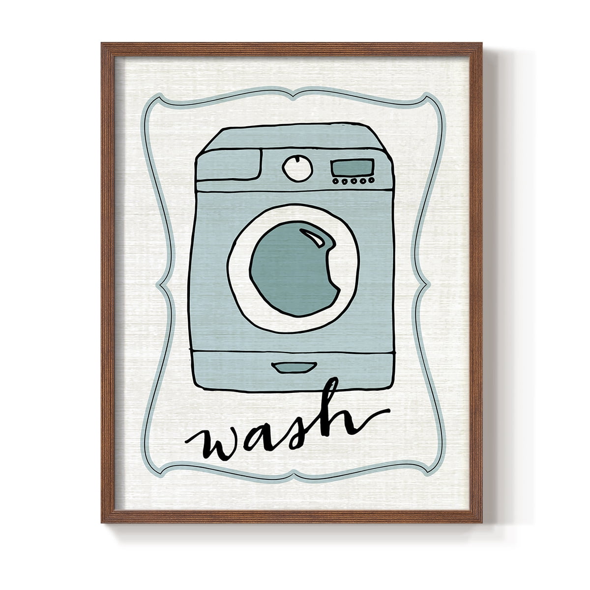 Wash Framed Print in Brown Solid Wood 8 x 10 Framed Print