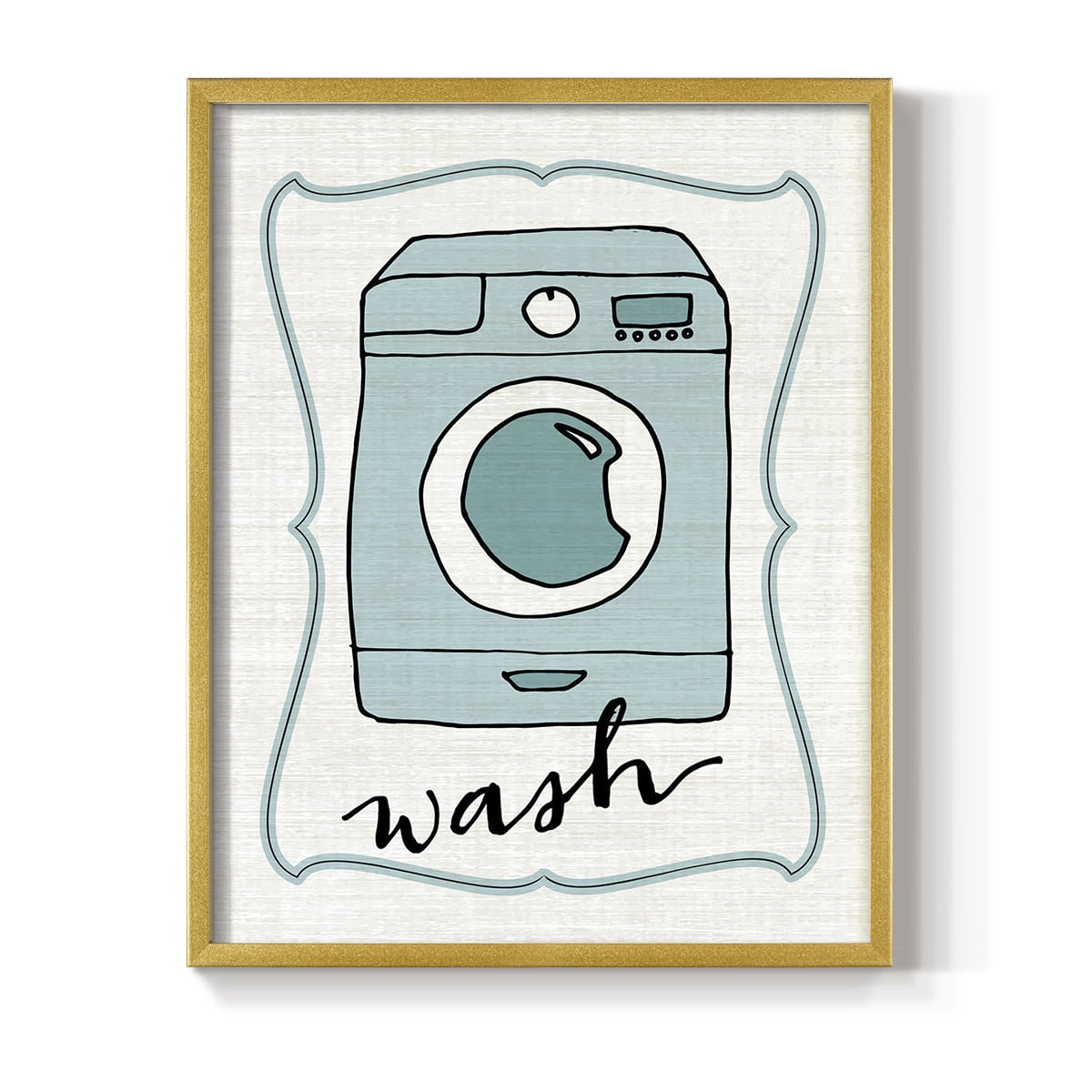 Wash Framed Print in Gold Solid Wood 8 x 10 Framed Print