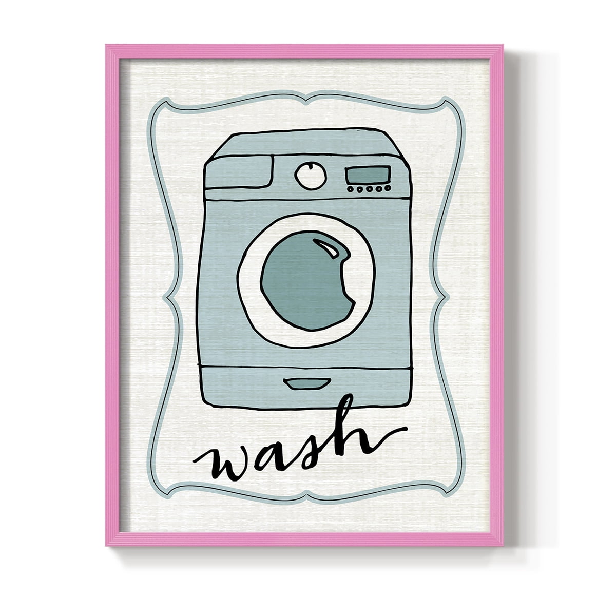 Wash Framed Print in Pink Solid Wood 11 x 14 Framed Print