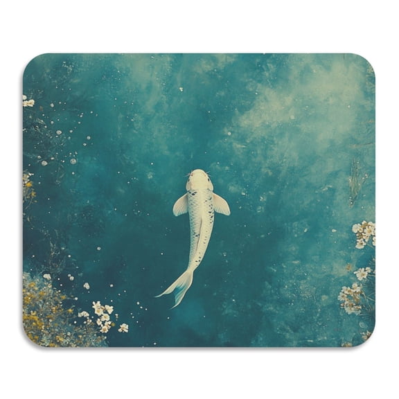 Wash Koi Diatomaceous Earth Water Absorbent Mat, Anti-Slip Rubber Backing, 15.7" x 11.8"