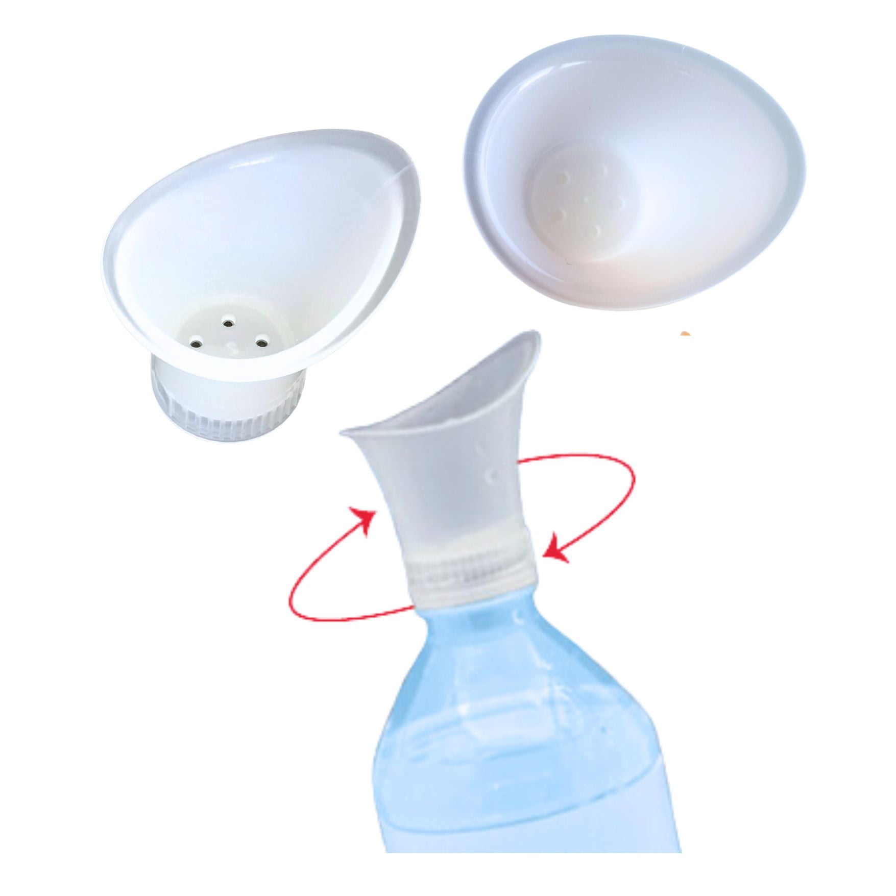 WASH+OUT Eye Rinse Cup Screws Onto a Water Bottle, Comfortable and EasytoUse First Aid Eye