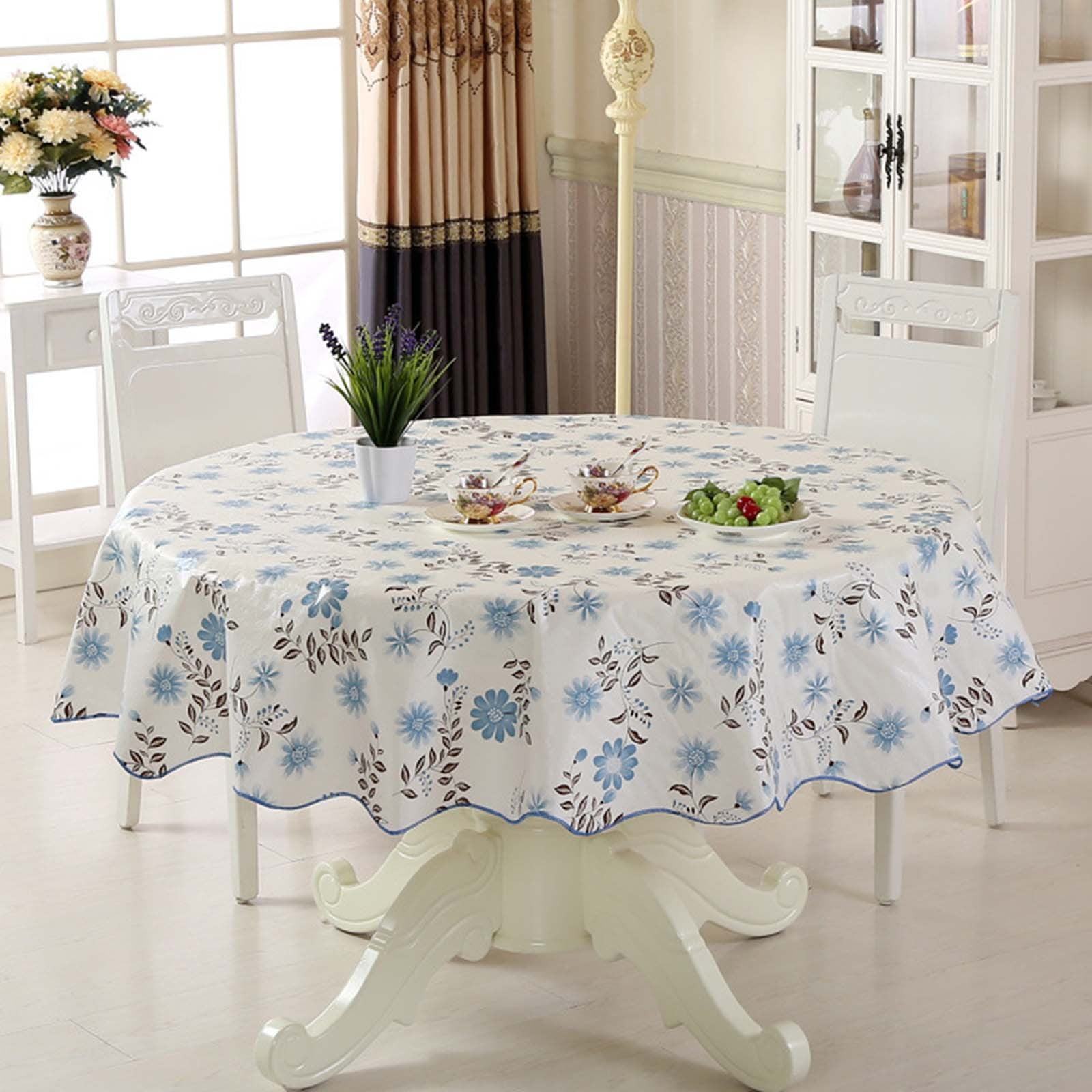 Wash Round Table Table Cloth Water Oil Hotel Restaurant Round Table