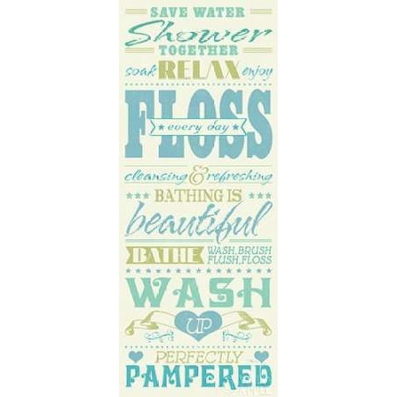 Wash Up IV Poster Print by Pela Studio (24 x 48)