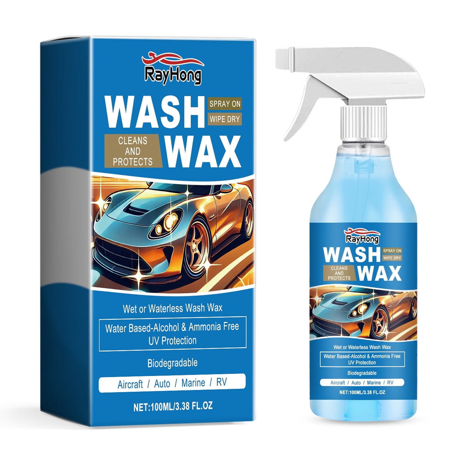 Wash WaxWet or Waterless Car Wash Wax Kit Premium Kit. Aircraft Quality
