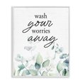 thumbnail image 1 of Stupell Industries French Country Wash Worries Away Herb Leaves White Framed Giclee Art, 11 x 14, by Lettered and Lined, 1 of 8