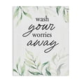 thumbnail image 1 of Stupell Industries French Country Wash Worries Away Leaves Canvas Art, 30 x 40, by Lettered and Lined, 1 of 8