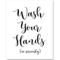 thumbnail image 1 of Wash Your Hands - 11x14 Unframed Typography Art Print - Great Bathroom Decor, 1 of 6