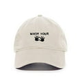 thumbnail image 1 of Wash Your Hands Baseball Cap Embroidered Cotton Adjustable Dad Hat, 1 of 1