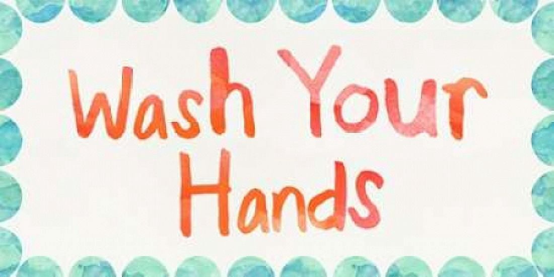 Wash Your Hands Canvas Art - Linda Woods (10 x 20)