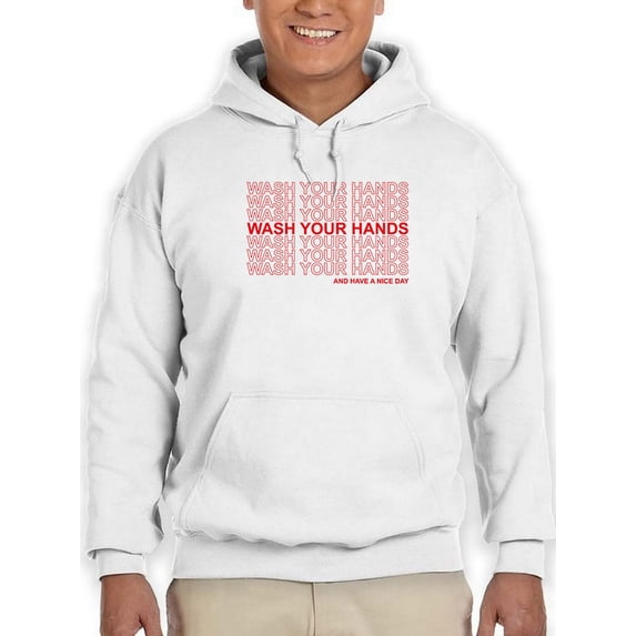 Wash Your Hands! Hoodie Men -GoatDeals Designs, Male Small