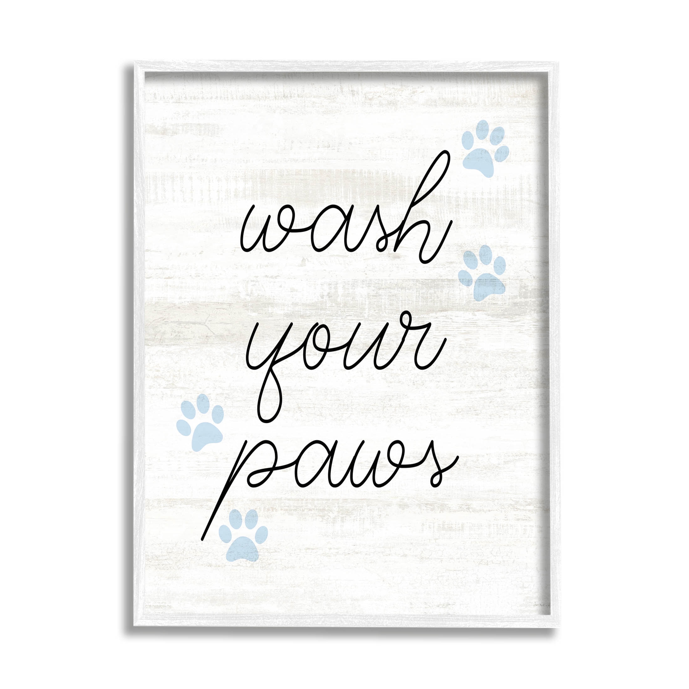 Stupell Industries " Wash Your Paws Pet Shapes " by Lil' Rue
