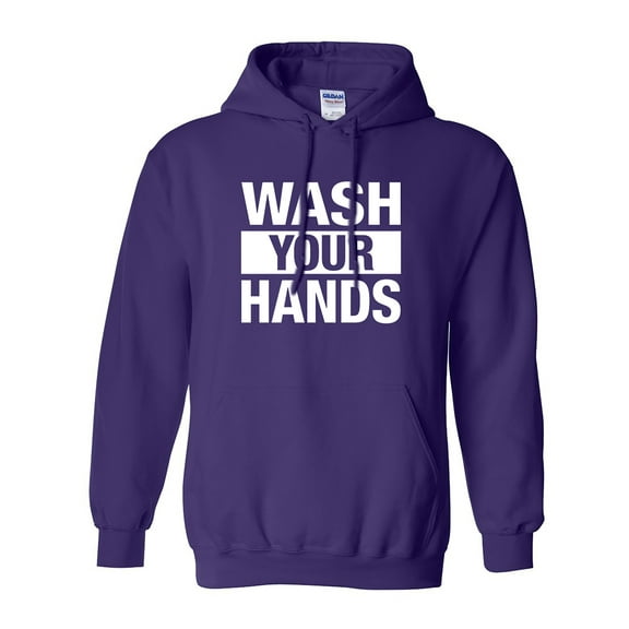 Wash your hands Adult Hooded Sweatshirt