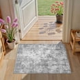 thumbnail image 1 of Uermei 2x3 Washable Entryway Rug: Non-Slip Soft Small Indoor Area Rug for Hallway Bedroom Kitchen, Stain-Resistant Durable Abstract Carpet for Porch Laundry Kids Room Home Decor - Gray, 1 of 10