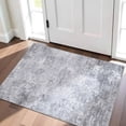 thumbnail image 1 of Washable 2x3 Abstract Area Rug - Large Living Room Area Rugs Modern Stain Resistant Indoor mat for Bedroom Dining Room Non Slip Rubber Backing Thin Super Soft Room Decor Floor Carpet 2x3 Grey, 1 of 9