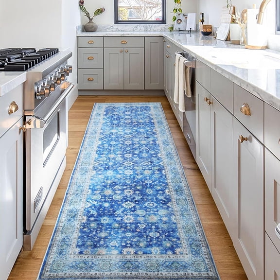 Washable 2x3 Boho Area Rug Soft Faux Wool Small Floor Mat Non-Slip Non-Shedding Vintage Entryway Kitchen Carpet Gray