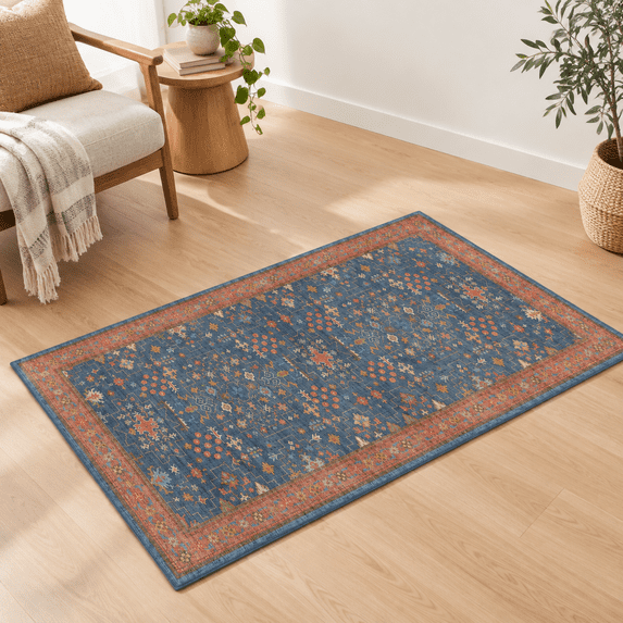 Entry Area Rug Washable 2x4 Entry Rug Front Door Indoor Farmhouse Small Area Rugs For ...