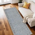 thumbnail image 1 of Washable Kitchen Runner Rug 2x6 ft Non-Slip Low-Profile Soft Vintage Distressed Medallion Oriental Design for Kitchen, Entryway, Hallway, Laundry, Bedroom, 1 of 6